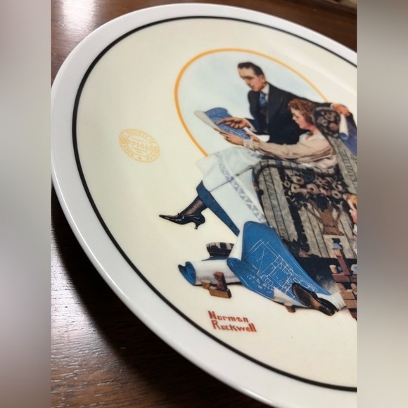 Vintage Norman Rockwell Decorative Plates Mother’s Day 1991-1993 Edition - Picture 8 of 10